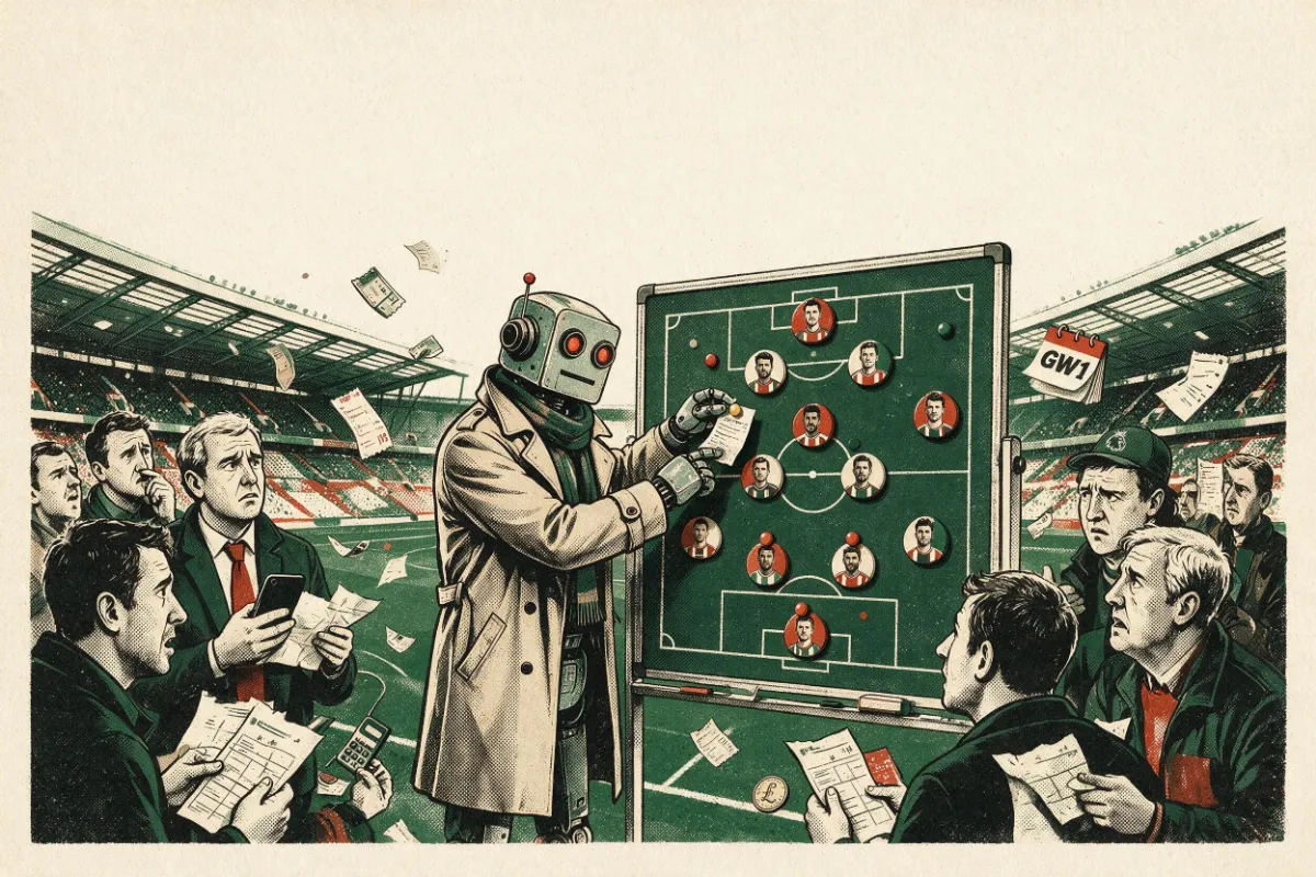 Illustration: the manager takes the touchline